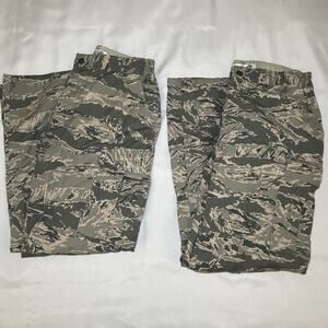 LOT OF 2 US Airforce Tactical Pants Military Mens 36x32 Green Digital Camo Cargo